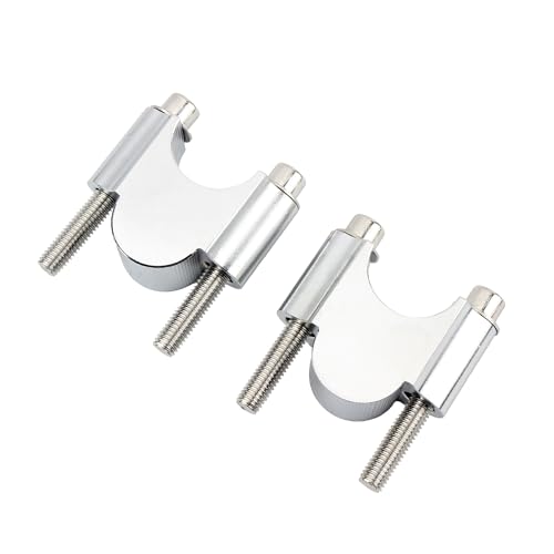 Rehausseur de guidon moto 28mm chromé pour ajuster la position de conduite sur motocross et enduro