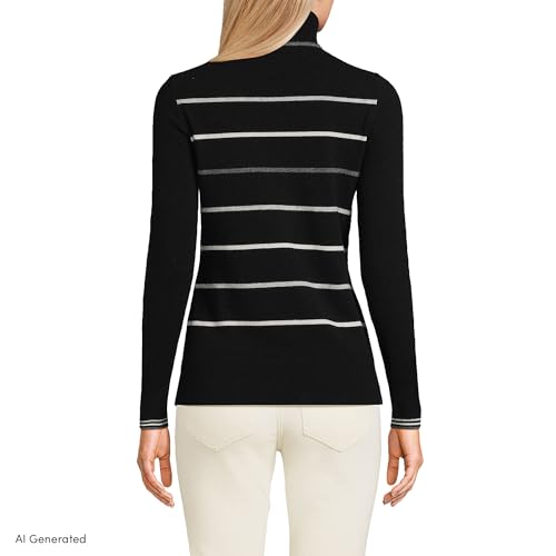 Image of Lands' End Women's Cashmere Turtleneck Sweater