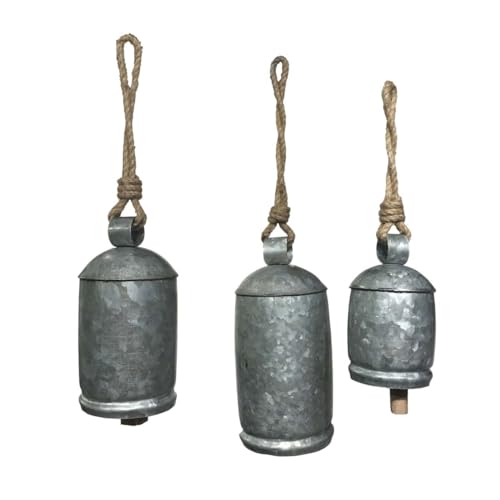 BLACK FOREST DECOR Rustic Harvest Cowbells - Set of 3