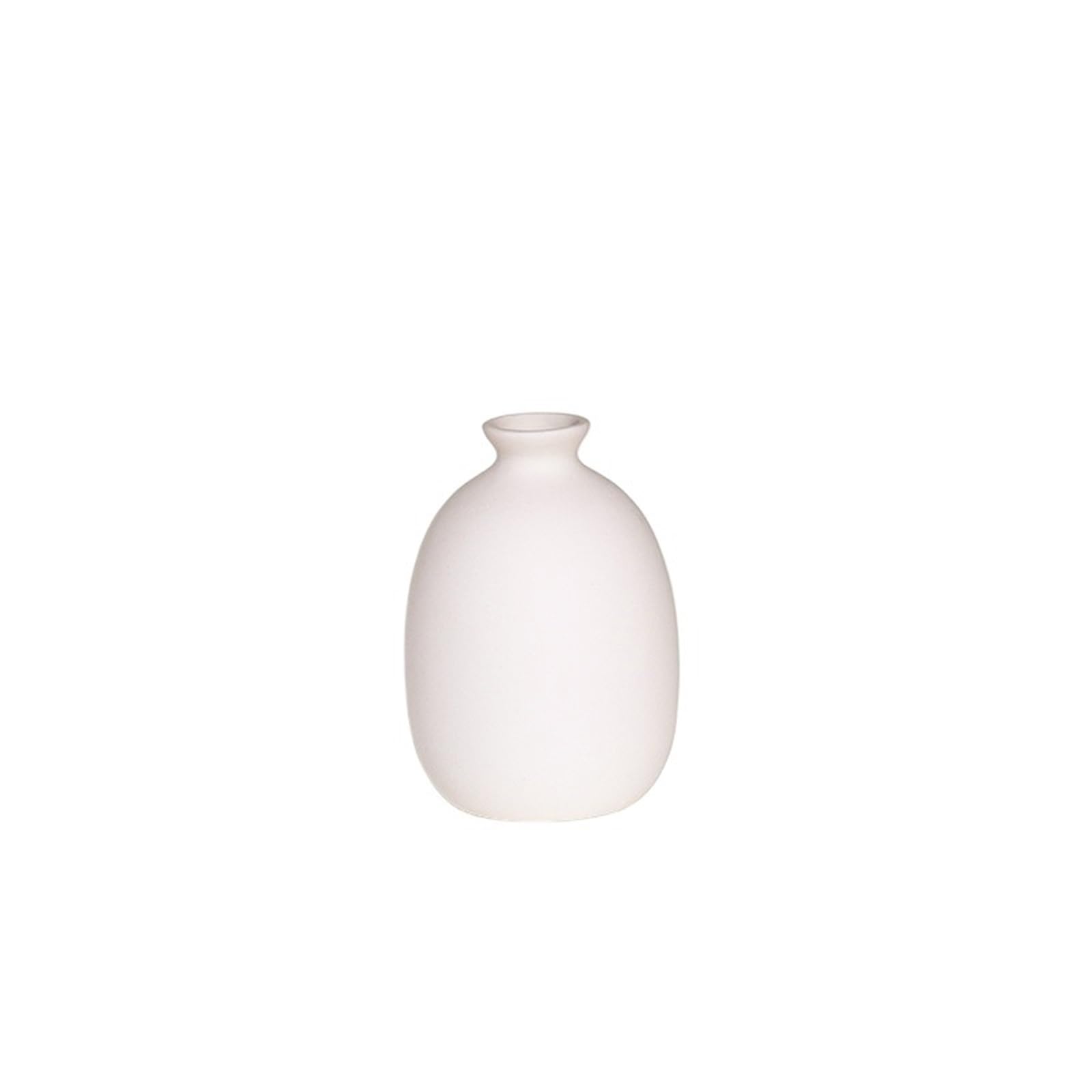 Geometric vase White Vase Ceramic Flower Arrangement Aesthetic Vases Desktop Ornament Bottle Container flowers(S7 1.1x2.8x4in)