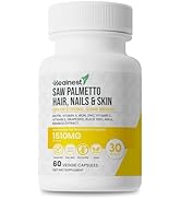 HEALNEST Advanced Hair, Nails &amp; Skin Care with – Saw Palmetto, Biotin, Amla, Vitamins A, C, E, Zi...