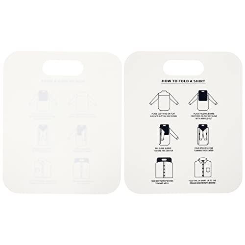 Sosoport 2Pièces Planche de Pliage pour Chemises de PP Pratique pour Maison Voyages Organise Vos Vêtements de Propre et Ordonnée