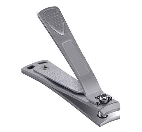Clyppi Nail Clippers With Swing Out Nail Cleaner/Nail File - Fingernail Clippers / Toe Nail Clippers. Sharp Stainless Steel With Wide Easy Press Lever #TOP4