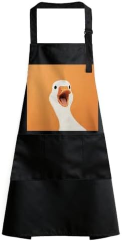 Funny Duck Kitchen Cooking Apron Bib Apron with Pockets image 5