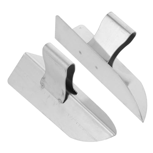 HOMSFOU 2 pezzi Spatola Angolare in Acciaio Inossidabile per Cartongesso Ergonomica e Leggera Strumento Professionale per Intonacatura Interni ed Esterni Adatta per Piastrellatura e