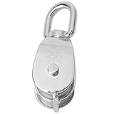 Double Wheel Swivel Pulley, Stainless Steel Heavy Duty Rigging Block, 304 Stainless Steel Swivel Pulley with...