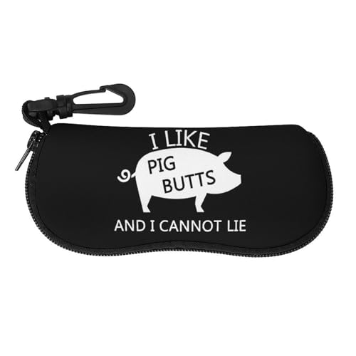 メガネケース メガネポーチ 癒し系 かわいい 豚 ファスナー式 軽量 眼鏡ケース 小物入れ 柔らかい 防滴可能 擦り傷防止 フック付き 持ち運び便利 おしゃれ プレゼント