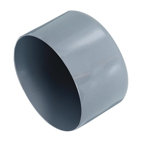 Image of uxcell 2pcs Rubber End Caps 65mm ID Vinyl Round Tube Bolt Cap Cover Screw Thread Protectors Grey, 40mm Height
