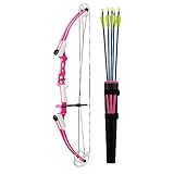 Genesis Youth Bow Archery Set, Right Hand, Pink