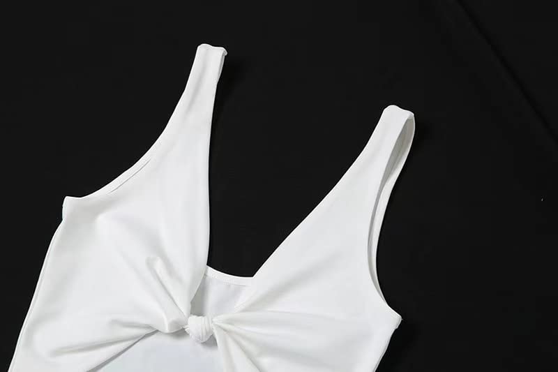 Robe moulante pour sublimer vos formes sans complexe blanche M - 4