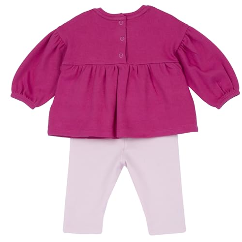 Chicco, Conjunto para Bebé con Camiseta y Pantalón Fabricado en Tejido Suave, Ropa para Niña 0-24 Meses, Ideas de Regalo para el Nacimiento, Designed in Italy