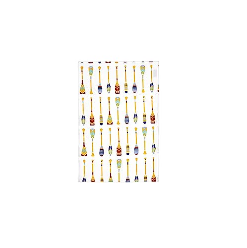 MÜkitchen Designer Print Cotton Tea Towel | Oversized Kitchen Tea Towel for Cleaning and Drying Dishes | Machine Washable & Reusable | Oars and Paddles