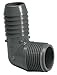 Elbow, 90, Insert x MNPT, 3/4 In, PVC