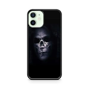 Générique Coque pour Iphone 12 Pro Silicone TPU Gothique Satan Enfer démon tête de Mort Halloween Lucifer Diable Necronomicon 106 Ref 106