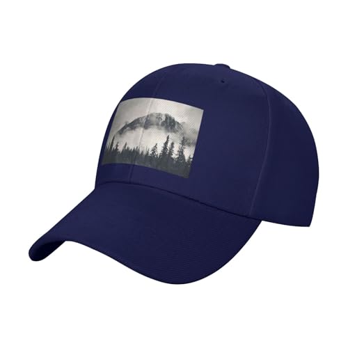 Casquette en coton imprimé de qualité supérieure Canadian Smokey Mountain bord plat ajustable