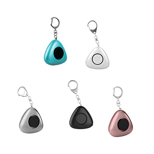 Mobestech Criativo Triângulo Protetor Lobo Chaveiros Alarme pessoal Alarme noturno Alarme de uso pes