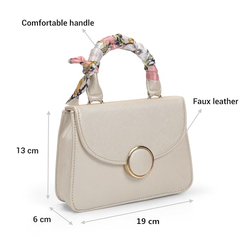 Image of Mochi Women Formal PU Soft Body Lock closure Solid Sling Bag with 1 Pocket and 1 compartments