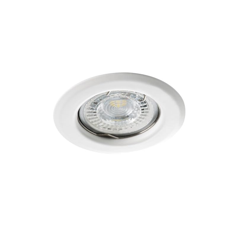 Kanlux Foco empotrable redondo GU10-GU5.3 max 35W ALOR DSO-W Cod. 26790 - Blanco
