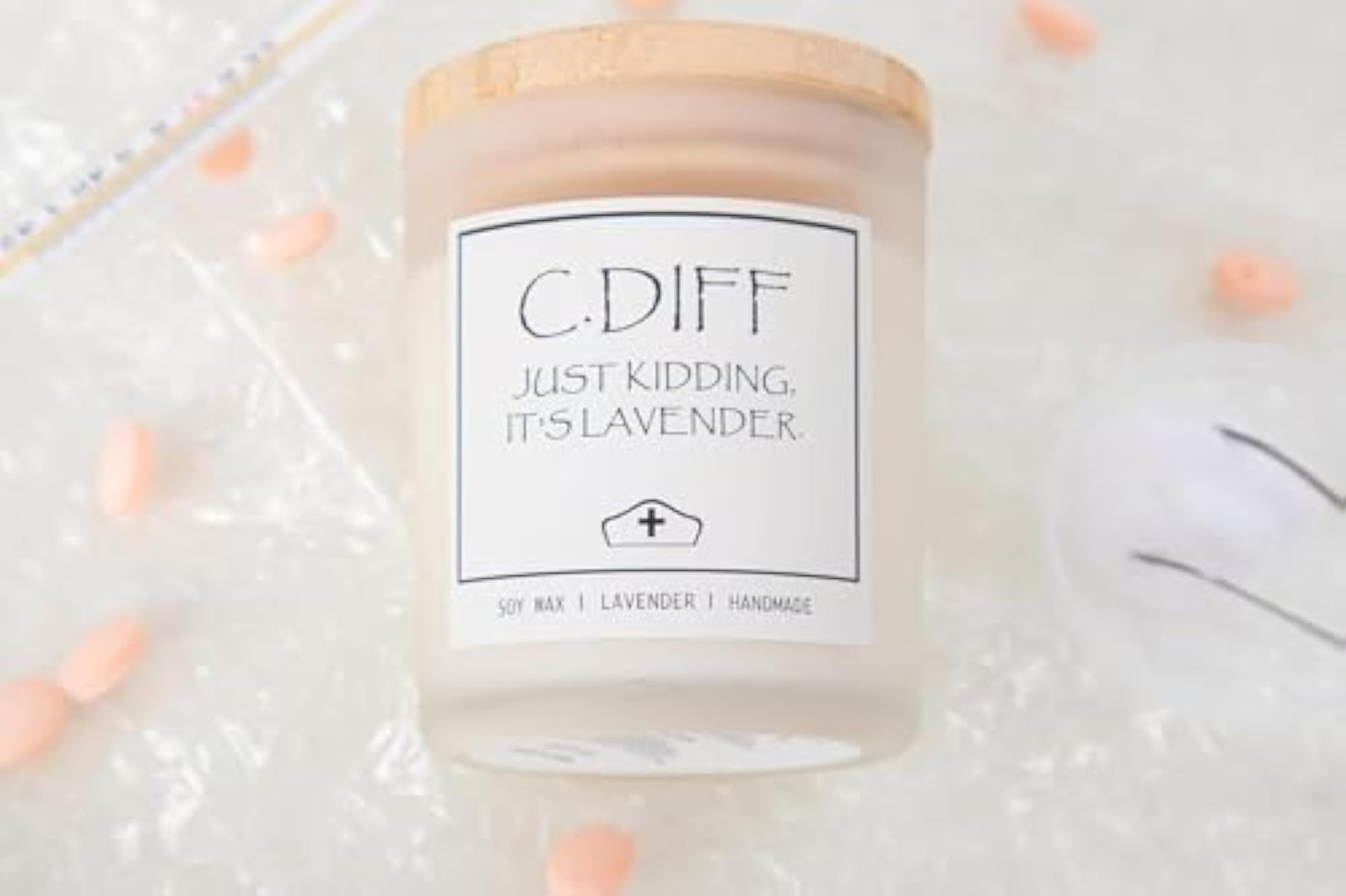 Funny Nurse Gifts Candle, Smells Like C. Diff