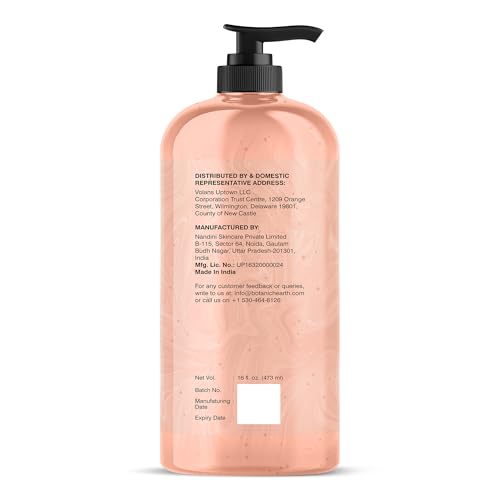 Botanic Hearth British Rose & Almond Body Wash – Moisturizing Shower Gel with Shea Butter, Gentle Hydrating Cleanser, Sulfate & Paraben Free – 16 fl oz