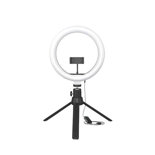 Amazon Basics 10-inch Ring Light with Tripod Stand | 3 Color Mode...