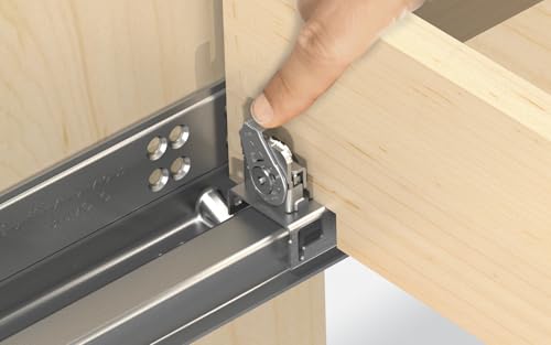 BLUM Tandem Plus BLUMOTION Drawer Slides Complete Pair, with Runners 563H, Locking Devices, Rear Mounting Brackets and Screws (for face Frame or Frameless Application) 18 Inch