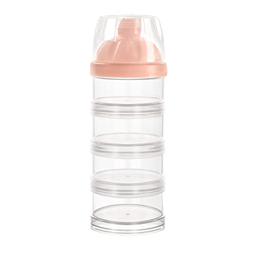 Image of Accmor Baby Milk Powder Formula Dispenser, 4 Layers Stackable Formula Container for Travel, Non-Spill Snacks Formula Storage Container On The Go, BPA Free