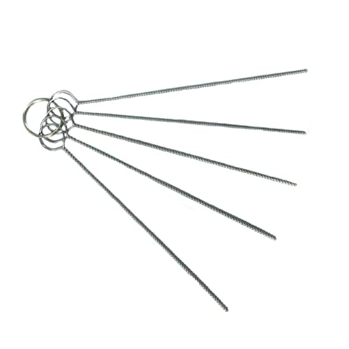 HOMSFOU 1 Set Airbrush Cleaning Airbrush Spray Nozzle Kit with Flexible Handle Brush Needles Repair and Maintenance