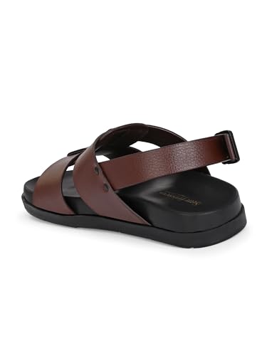 Image of San Frissco Men's Sandals with Open Toe Strap Slip On Chappal | Mens Sandals Perfect Fit for Summer and Rainy Season with Soft Footbed | Stylish Lightweight Trendy Floaters for Man