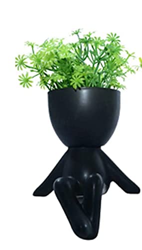 Kit Com 3 Vaso De Cerâmica Robert Planta Artificial