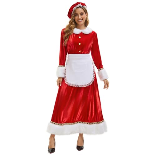 Déguisement de Mère Noël confortable pour femme adulte évitant les tissus rêches des fêtes