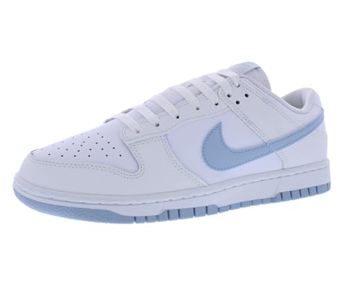 Nike Dunk Low Retro Men's Shoes (DV0831-109, White/Summit White/Light Armory Blue) Size 13