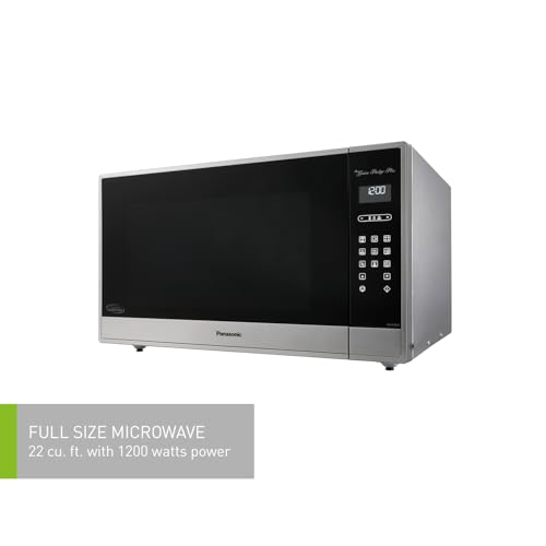 Panasonic NNSE995SC Genius Prestige Plus Full Size 1200 W Cyclonic Inverter Microwave Oven, 20 Auto Cook Menus, Child Lock, 2.2 cu.ft, Stainless Steel by Panasonic - Image 2