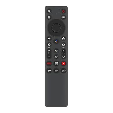 AIDITIYMI Controle remoto de voz de substituição RC813A compatível com TCL 85 polegadas 65 polegadas QM6K QLED 4K Smart QD-Mini TV LED 85QM6K 65QM6K