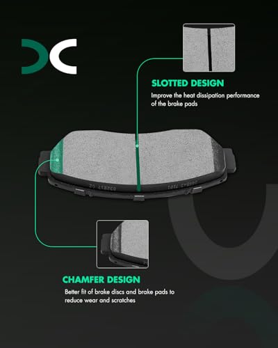 Image of SCITOO D1521 D2102 Ceramic Brake Pads Sets Front & Rear w /Hardware Replacement For Acura For TLX 2021 2022