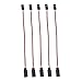 Servo Extension Cable, 3-pin Male to Female Lead Connector Suitable for servo Extension Connection Control Board Remote Control Component servo Cable Connector 6 Sizes (30cm5 Pieces)