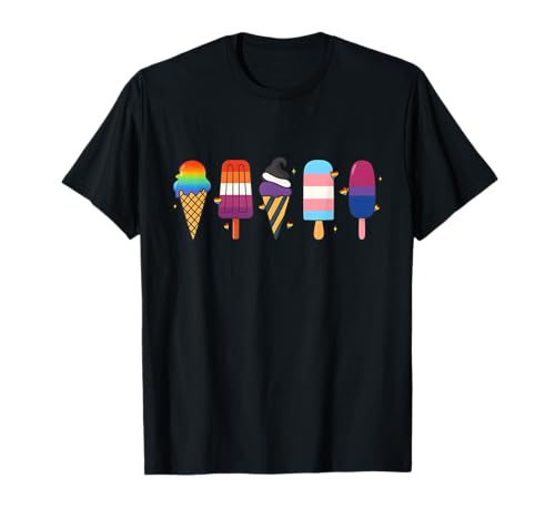 Pride Sweet Ice Cream Lgbtq+ Summer Treat Design T-Shirt