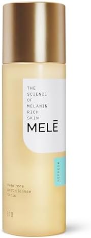 Mele Post Cleanse Tonic Gently Exfoliates to Remove Impurities, Fade Dark Spots, and Help Correct Signs of Aging Even Tone With Lactic Acid and Vitamin C 5 oz