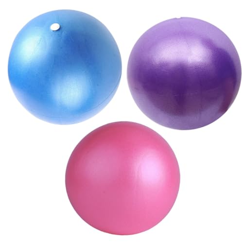 POPETPOP 3Pcs Mini Balance Balls for and Yoga Dull Polish Exercise Balls for Core Strength Flexibility and Stability Training