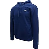 Nike Mężczyźni Sportswear Club Fleece Bluza z Kapturem, Niebieski (Midnight Navy), Rozmiar S