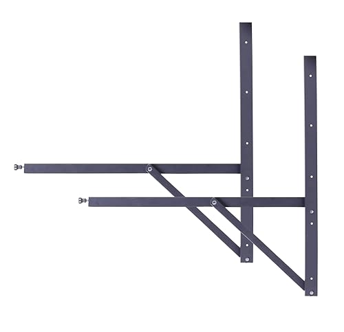 Image of Compal Wall-Mounted Drop-Leaf Table,Folding Kitchen & Dining Table Desk,Home Office Table Desk Workstation Computer Desk,Trestle Desk,Kitchen & Dining Room (2 Feet)