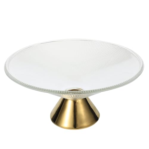 Plateau de service en verre pour desserts et collations gourmandes