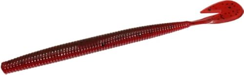 Zoom U-V Speed Worm, 15 Pack, 6in, Green Pumpkin Tomato, 018338X