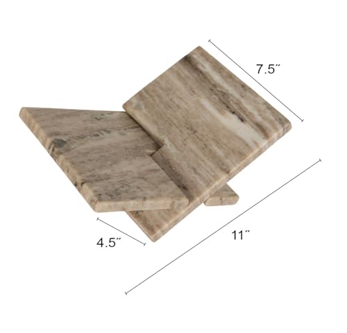Image of Bloomingville Decorative Marble Book Holder, Coastal Sands