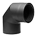 Produktbild raik SH30004781-sw Raik Rauchrohrbogen/Ofenrohr Izoker doppelwandig mit Isolierung, Durchmesser 150 mm, 90°, Schwarz, mit Reinigungsöffnung
