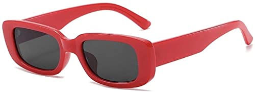 Image of Rectangle Sunglasses for Women Retro Driving Glasses 90's Vintage Fashion Narrow Square Frame UV400 Protection