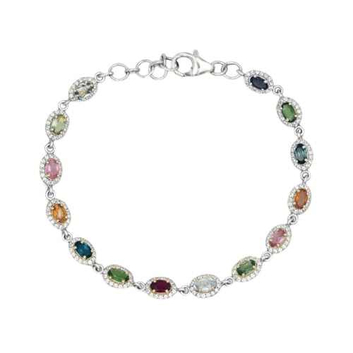Bracelet rivière argent 925 robuste qui ne ternit pas avec zircons