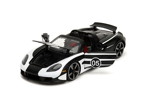 Hyper-Spec 1:24 Porsche Carrera GT 2005 Negro miniatura 4