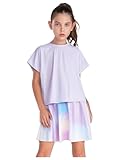 Photo Gallery mufeng vestito da tennis per ragazze abito rsportivo maglietta maniche corte girocollo t-shirt tie-dye e gonnapantalone a vita alta per golf jogging corsa viola a 11-12 anni Photo Gallery mufeng vestito da tennis per ragazze abito rsportivo maglietta maniche corte girocollo t-shirt tie-dye e gonnapantalone a vita alta per golf jogging corsa viola a 11-12 anni