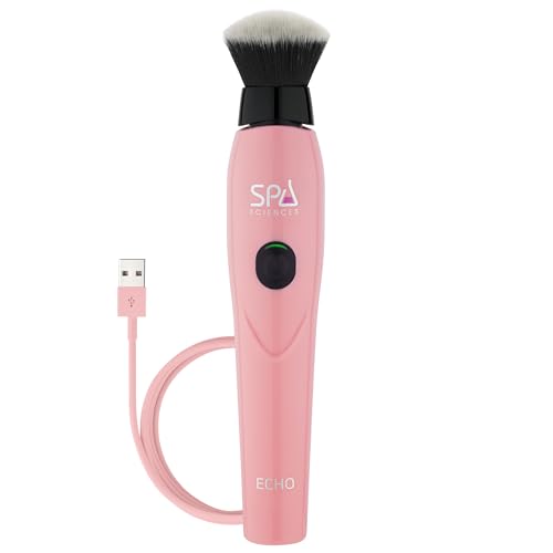 Spa Sciences ECHO - Makeup Brush for Flawless Blending, Contouring, Highlight & Airbrush Finish - 3 Speeds - Rechargeable